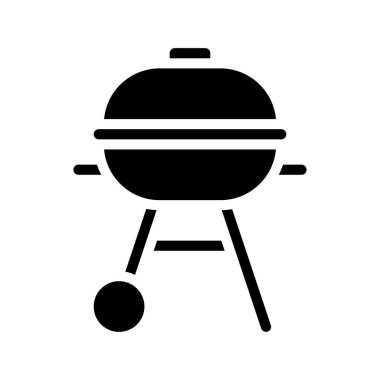 BBQ Grill web simgesi vektör çizimi