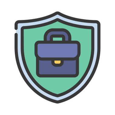 İş Güvenliği simgesi vektör çizimi