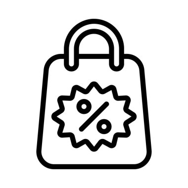 İndirim Torbası Web simgesi vektör illüstrasyonuName