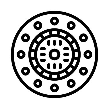 Disk düz simgesi, vektör illüstrasyonu 