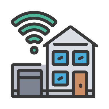 Smart Home icon, vector illustration 