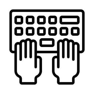 Web simgesi vektör illüstrasyonu programlanıyor