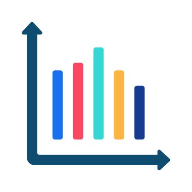 Grafiksel grafik diyagramı simgesi silueti