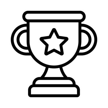 kupa ödülü izole edilmiş ikon vektör illüstrasyon tasarımı