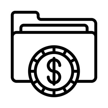 Finansal Dizin simgesi, vektör illüstrasyonu 