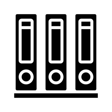 Üç Dizin simgesi, vektör illüstrasyonu 