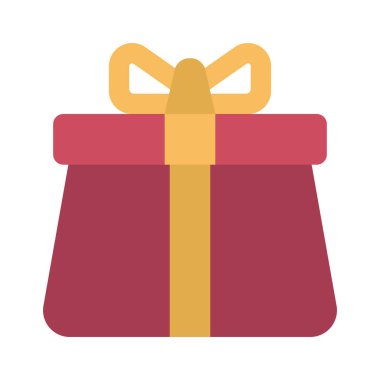 hediye kutusu simgesi, vektör illüstrasyonu