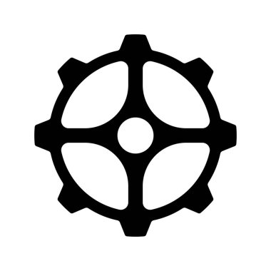 dişli ağ simgesi çizimi beyaz arkaplanda izole edildi