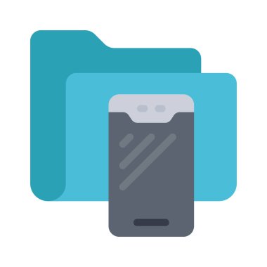 Cep Telefonu Dizini simgesi, vektör illüstrasyonu 