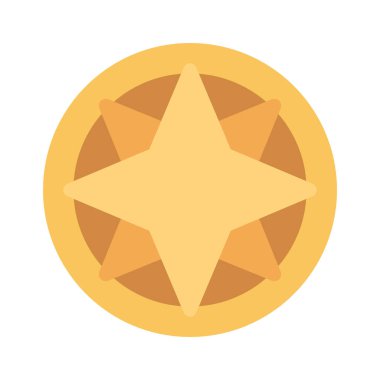 yıldız sikkesi vektör tasarımı