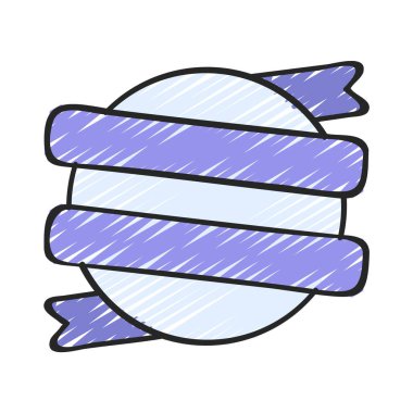 Beyaz arkaplanda Banner simgesinin vektör illüstrasyonu 