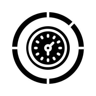 zaman yönetimi simgesini beyaz arka plan üzerinde