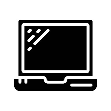 dizüstü bilgisayar simgesi, vektör illüstrasyonu 