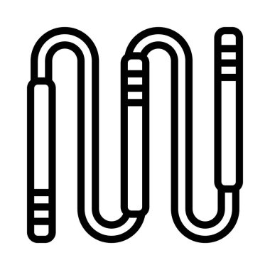 Üçlü Nunchucks web simgesi vektör çizimi