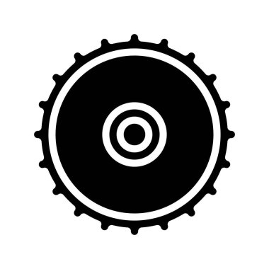 dişli ağ simgesi çizimi beyaz arkaplanda izole edildi