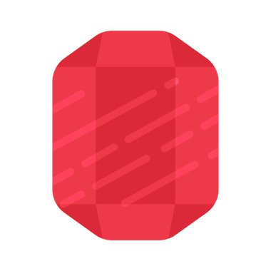 Gem web simgesi düz tasarım, vektör illüstrasyonu