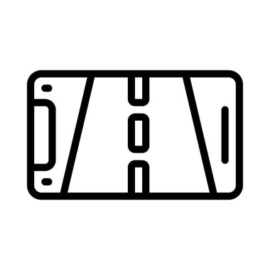 Sürücü Oyunu simgesi, vektör illüstrasyonu basit tasarım