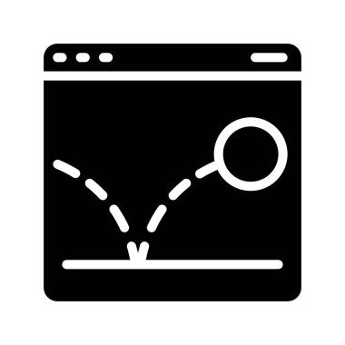 Web sitesi simgesi, vektör illüstrasyonu basit tasarım