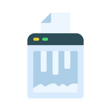 Kağıt kağıt düz simge, vektör illüstrasyonu 