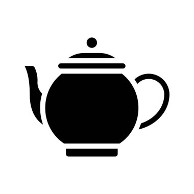 çay potu düz kutsal kişilerin resmi, vektör çizim 