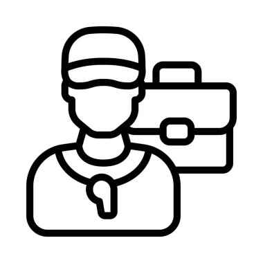 İş Koç simgesi vektör illüstrasyonu