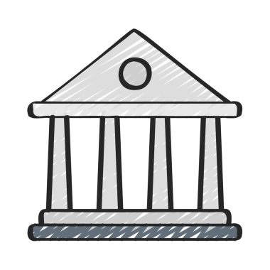 Banka oluşturma vektör simgesi, illüstrasyon 