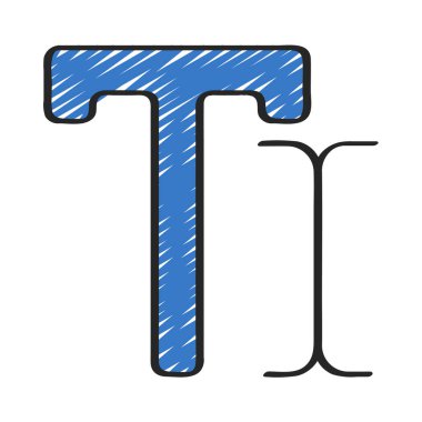 Simge Basit Vektör İllüstrasyonu Tipi