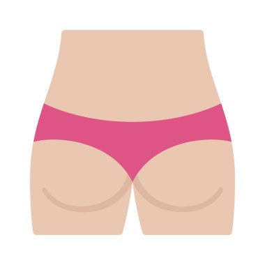 Buttocks web simgesi vektör illüstrasyonu