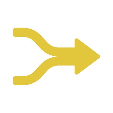 Esnek Bölebilen Oklar web simgesi vektör çizimi