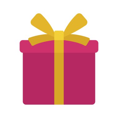 hediye kutusu simgesi, vektör illüstrasyonu