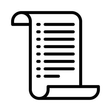 Noel Listesi Web simgesi vektör illüstrasyonu