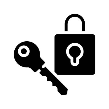 Güvenlik Simgesi Basit Vektör İllüstrasyonu