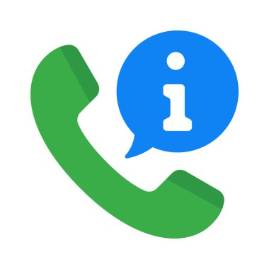 Telefon Arama Bilgileri vektör illüstrasyonu 