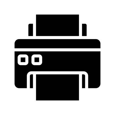 Yazıcı simgesi, basit web illüstrasyonu