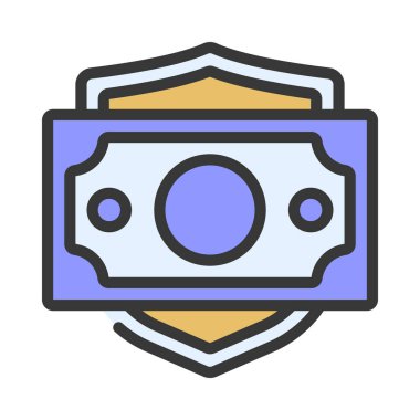 finans ve para konsept simgesi, vektör illüstrasyonu basit tasarım