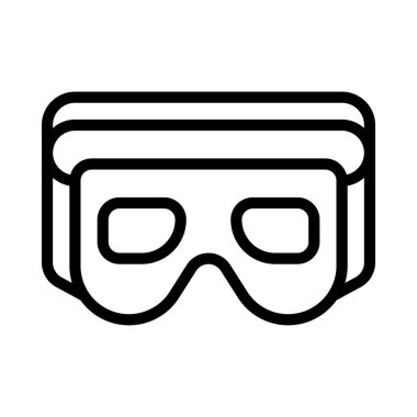 Ninja Maskesi Web simgesi vektör çizimi