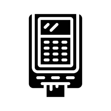 POS Makine Web simgesi vektör çizimi