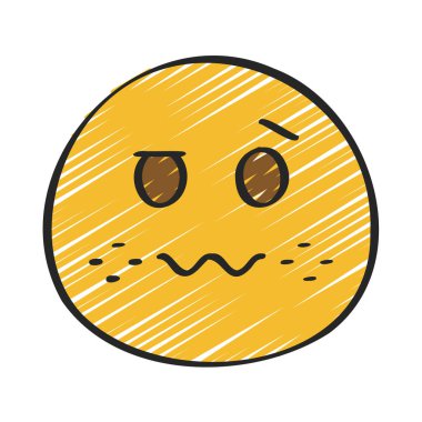 Sersemletici simge düz simge, vektör illüstrasyonu 