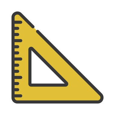Üçgen Yönetici Web simgesi vektör illüstrasyonu