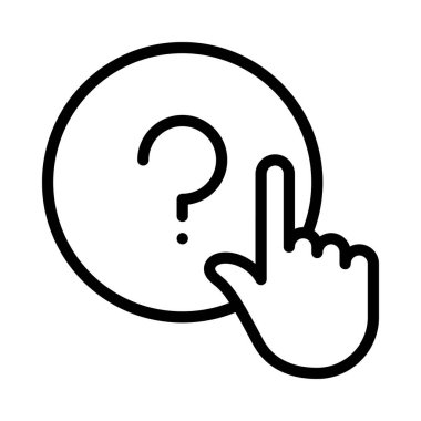 Yardım Düğmesine tıklayın, vektör illüstrasyonu basit tasarım