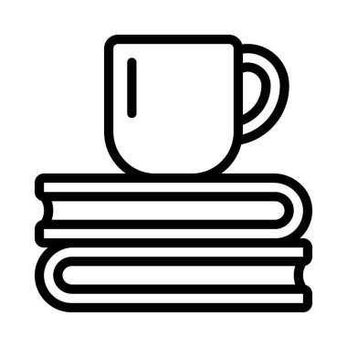 kitap simgesi, vektör illüstrasyonu basit tasarım