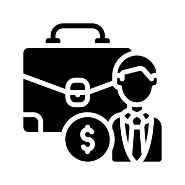 Yatırım Kariyeri simgesi, vektör illüstrasyonu 