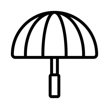 şemsiye ağ simgesi vektör illüstrasyonu