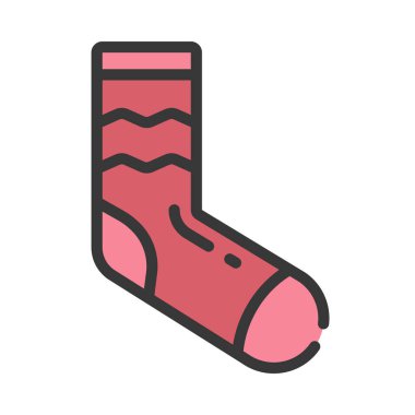 Sock simgesi vektör illüstrasyon tasarımı