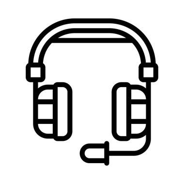 Beyaz arkaplanda Oyun Kulaklığı simgesi