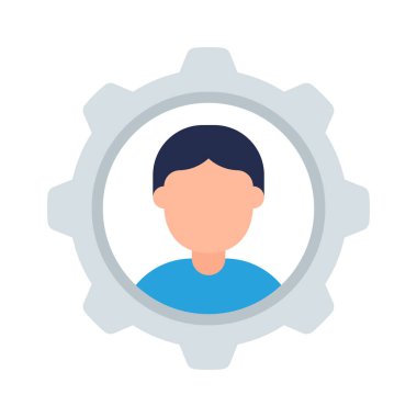 People Management web simgesi vektör illüstrasyonu