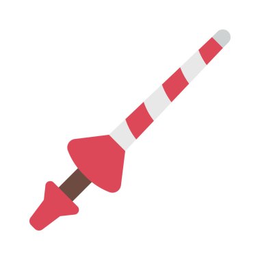 Mızrak dövüşü ikon vektör illüstrasyon tasarımı