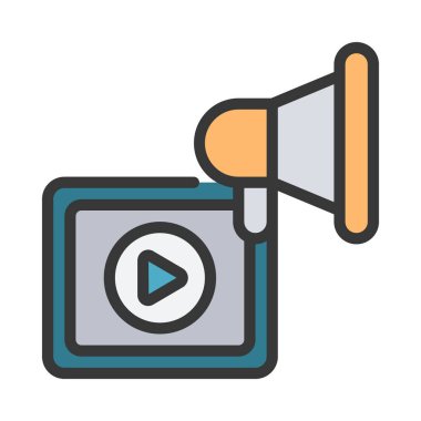 Video oynatımını kutsal kişilerin resmi, vektör çizim 