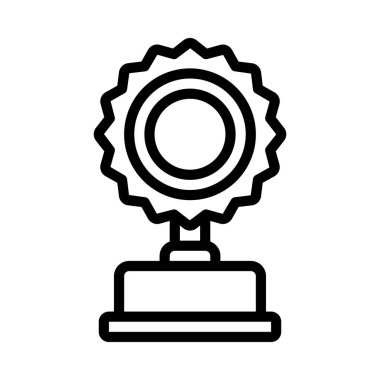 Sunshine Ödülü Web simgesi vektör illüstrasyonu