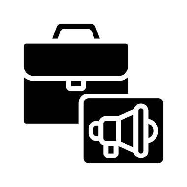 İş pazarlama simgesi vektör illüstrasyonu